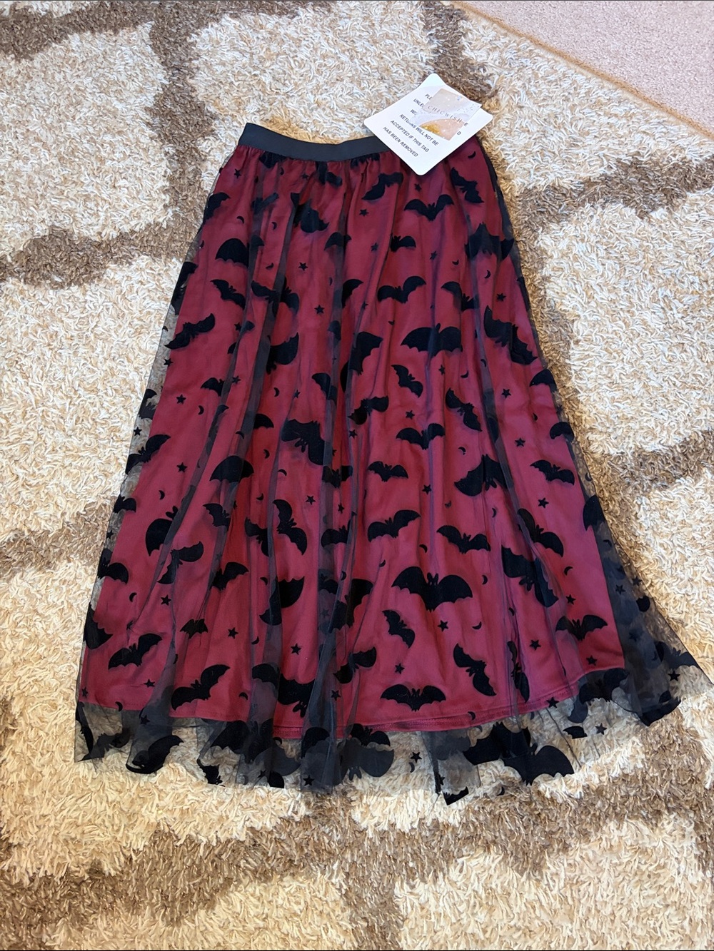 *NEW WITH TAG* chicwish 🦇 bat tulle skirt